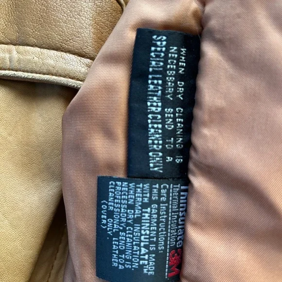 Vintage Tannery West Super Soft Men's Tan Leather Jacket - Picture 10 of 10